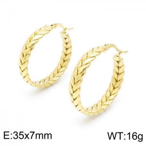 SS Gold-Plating Earring - KE98532-HM