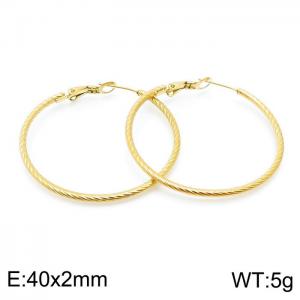 SS Gold-Plating Earring - KE98613-KFC