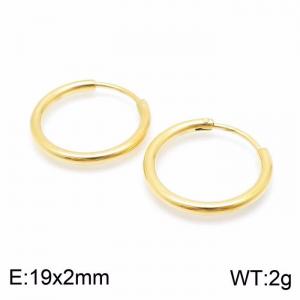 SS Gold-Plating Earring - KE99144-Z