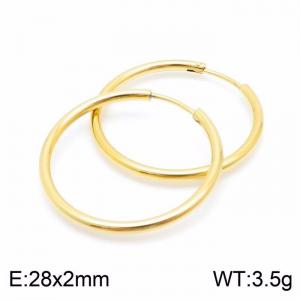 SS Gold-Plating Earring - KE99148-Z