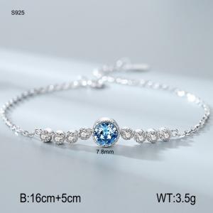 Sterling Silver Bracelet - KFB968-WGBY