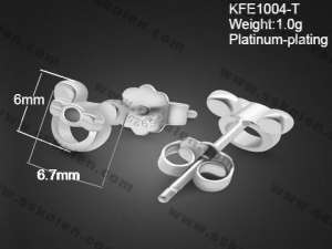 Sterling Silver Earring - KFE1004-T