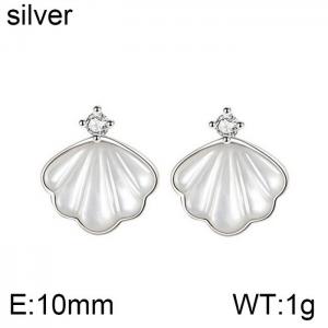 Sterling Silver Earring - KFE1238-WGJH