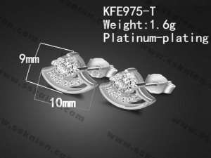 Sterling Silver Earring - KFE975-T