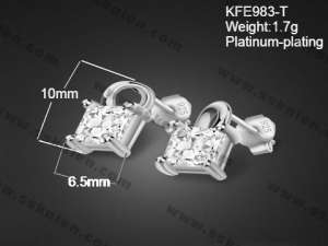 Sterling Silver Earring - KFE983-T