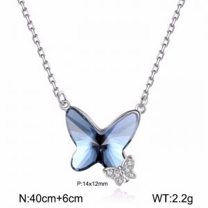Sterling Silver Necklace - KFN1584-WGBY