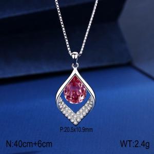 Sterling Silver Necklace - KFN1598-WGBY