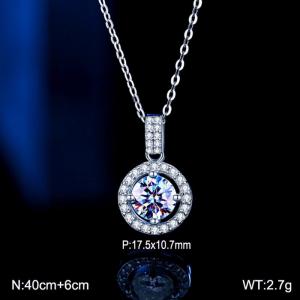 Sterling Silver Necklace - KFN1631-WGBY