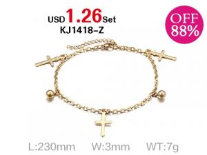 Loss Promotion Stainless Steel Anklets Weekly Special - KJ1418-Z