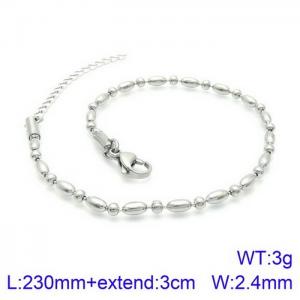 Fashion Versatile Titanium Steel Size Glass Bead Bracelet Accessories - KJ2069-Z