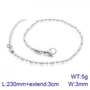 Small and versatile titanium steel glass bead bracelet accessories - KJ2071-Z