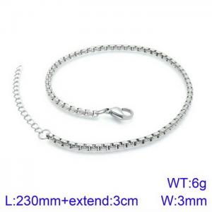 Simple retro titanium steel square bracelet bracelet - KJ2074-Z
