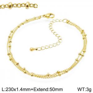 Stainless Steel Gold-plating Bracelet - KJ2303-Z