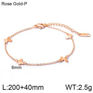 Rose Gold-Plating Anklets - KJ2903-WGMB