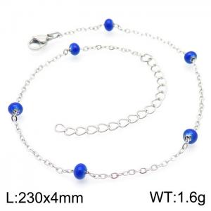 Titanium steel women's resin rice bead anklet - KJ3479-Z