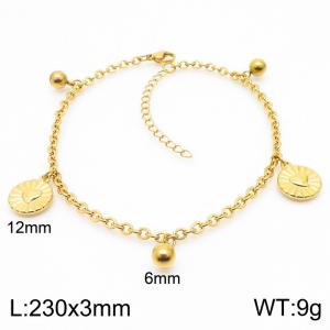 Stainless Steel Special Adjustable Bracelets Women Gold Color - KJ3504-Z