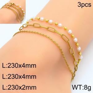 Gold-Plating Anklets - KJ4136-Z