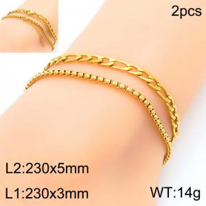 Gold-Plating Anklets - KJ4370-Z