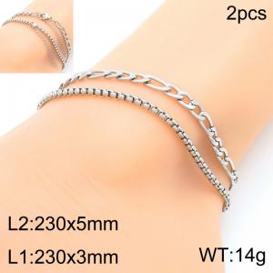 Stainless Steel Anklet - KJ4371-Z