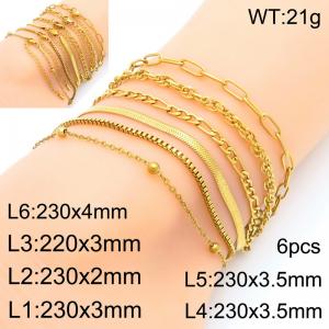 Gold-Plating Anklets - KJ4376-Z