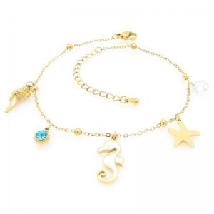 Gold-Plating Anklets - KJ4463-HM