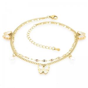 Gold-Plating Anklets - KJ4467-HM