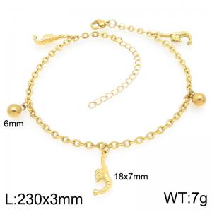 Gold-Plating Anklets - KJ4691-Z
