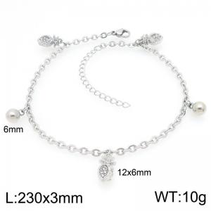 Stainless Steel Anklet - KJ4696-Z