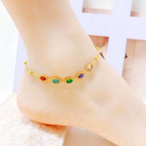 Gold-Plating Anklets - KJ4769-SXSJ