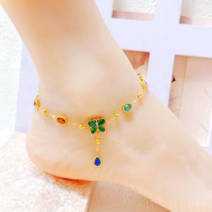 Gold-Plating Anklets - KJ4772-SXSJ