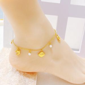 Gold-Plating Anklets - KJ4786-SXSJ