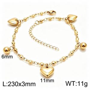 Stainless Steel Anklet - KJ4840-Z