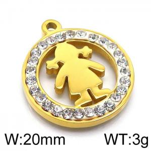 Stainless Steel Charm - KLJ6040-Z