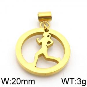 Stainless Steel Charm - KLJ6082-Z