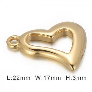 Polished fashionable diy heart-shaped oil pressure accessories - KLJ6728-Z