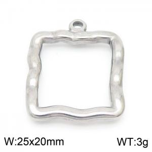 Stylish simple stainless steel geometric hollow frame pendant pendant - KLJ8320-Z