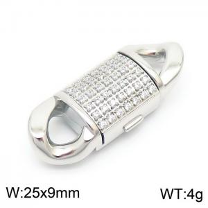Personalized and creative titanium steel color diamond inlaid bracelet buckle - KLJ8501-Z