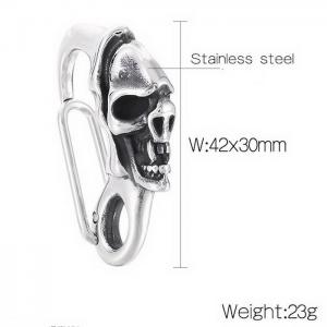 Fashion Accessories Stainless Steel Skull Clasp For Men - KLJ8539-KJX