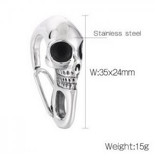 Personality Punk Stainless Steel Skull Clasp For Men - KLJ8543-KJX