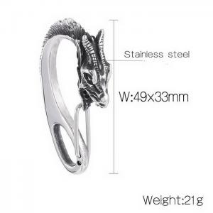 Fashion Dragon Head Stainless Steel Jewelry Classic Clasp For Men - KLJ8554-KJX