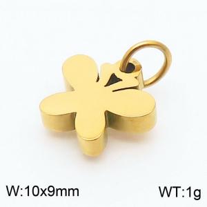 Stainless steel fashionable and minimalist butterfly jewelry charm gold pendant - KLJ8589-Z