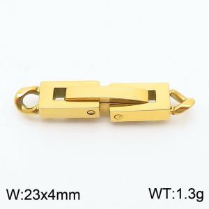 23X4mm Gold-Plated Stainless Steel Rectangular Jewelry Clasp - KLJ8591-Z
