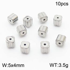 10pcs Stainless Steel Clover Shape Earring Parts - KLJ8597-Z