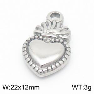 Stainless steel heart-shaped DIY accessories - KLJ8696-Z