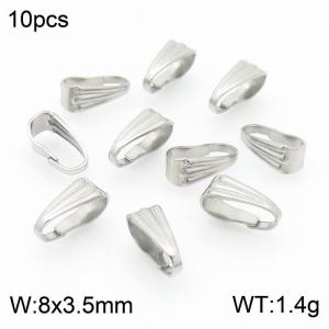 8*3.5mm French stainless steel 10 melon seed button accessories - KLJ8733-Z