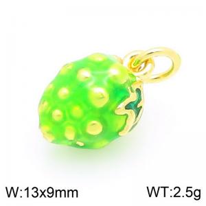 Copper Green Grape Charm - KLJ9282-ZBL