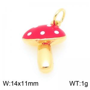 Copper mushroom gold-plated accessories - KLJ9325-ZLD