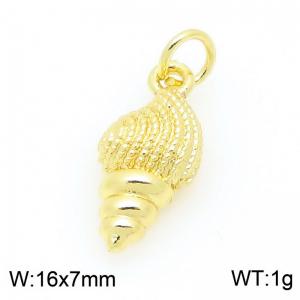 Copper pointed conch gold-plated accessories - KLJ9331-ZLD