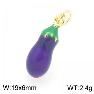 Copper eggplant accessories - KLJ9335-ZLD