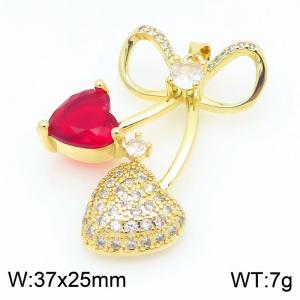 Copper diamond inlaid cherry accessories - KLJ9349-ZLJ